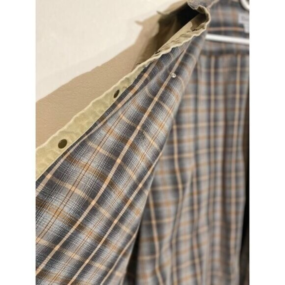 Carhartt Canvas Flannel Lined Shirt Jacket Tan Plaid S96GKH Mens 2XL Regular - Picture 5 of 12
